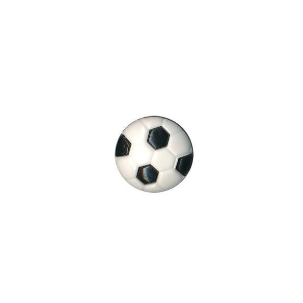 Bouton Ballon Rond Polyester Noir et Blanc