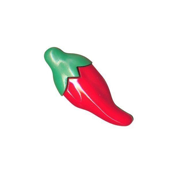Bouton Piment Polyester Rouge