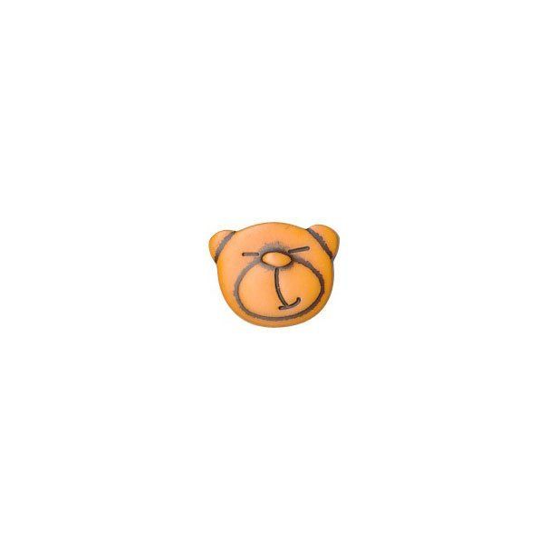 Bouton Tête d'Ours Orange