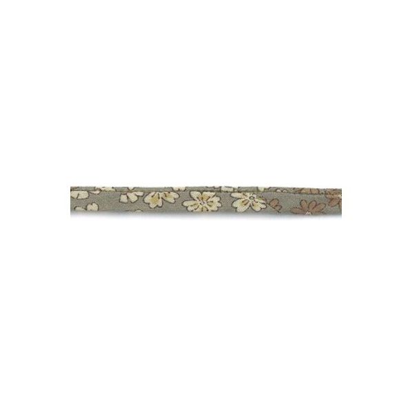 Cordon fleuri spaghetti Frou-Frou Beige sable et ecru