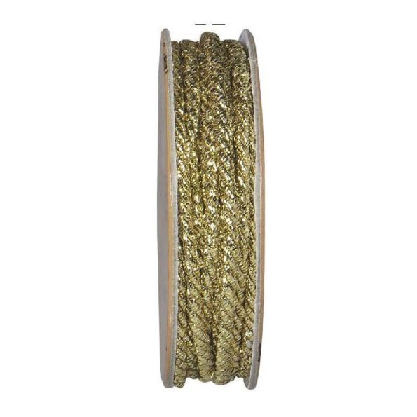 Cordon torsadé Or - bobinette 2m
