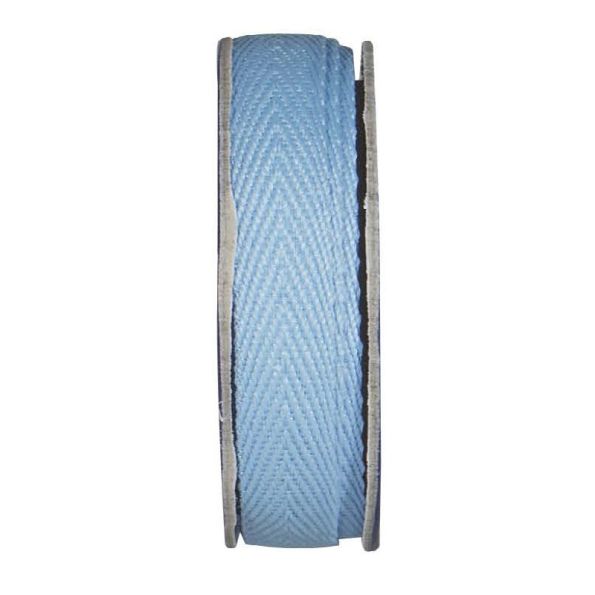Ruban sergé Bleu ciel - bobinette 2m