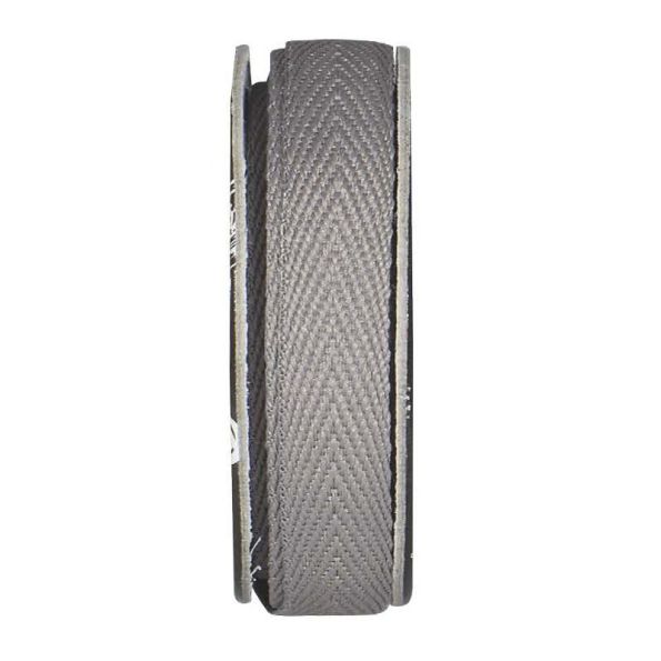 Ruban sergé Gris clair - bobinette 2m