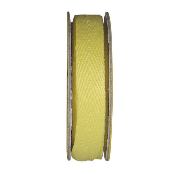 Ruban sergé Jaune clair - bobinette 2m