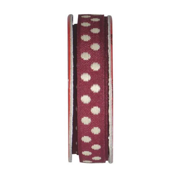 Ruban pois Violet - bobinette 2m