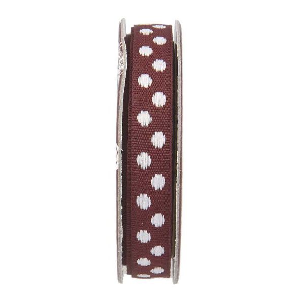 Ruban pois Prune - bobinette 2m