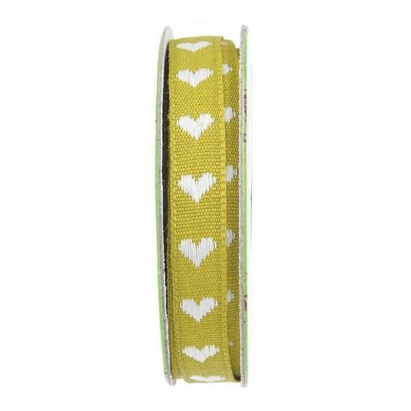 Ruban coeur  Ambre - bobinette 2m