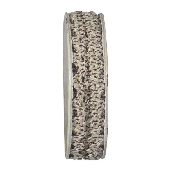 Serpentine tressé Beige et marron - bobinette 2m