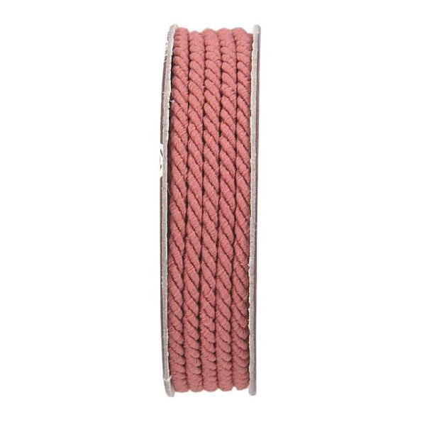 Cordon torsadé Lie de vin - bobinette 2m