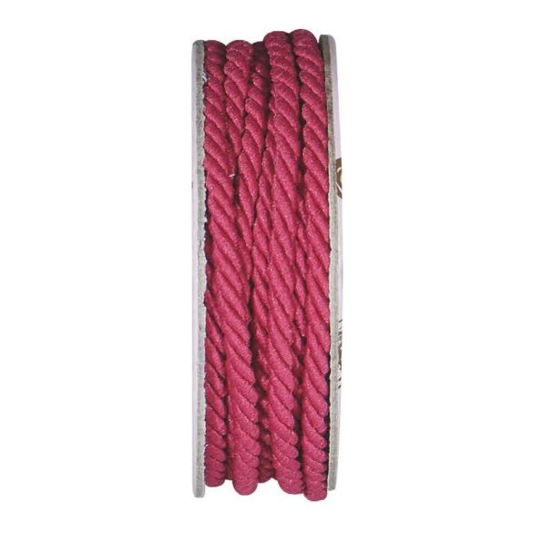 Cordon torsadé Fushia - bobinette 2m