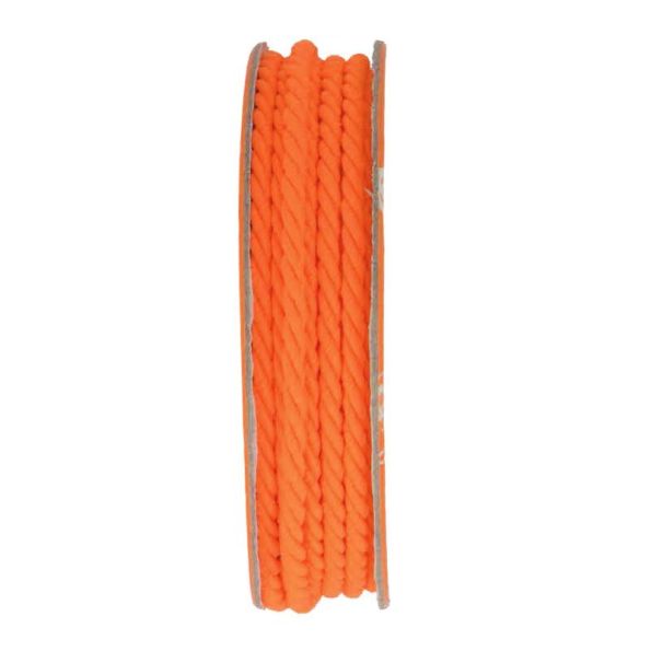 Cordon torsadé Orange - bobinette 2m