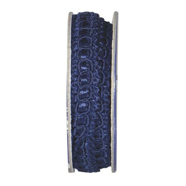 Ruban épi lurex Bleu nuit - bobinette 2m