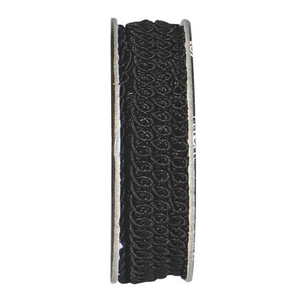 Galon épi de blé Noir - bobinette 2m