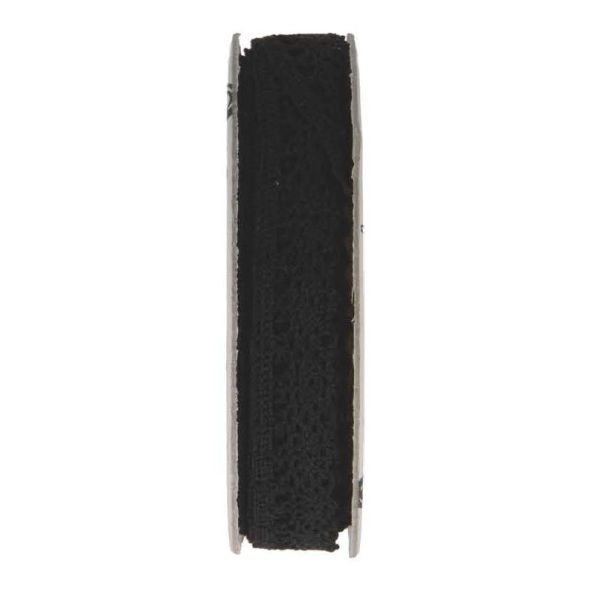 Dentelle au fuseau  Noir - bobinette 2m