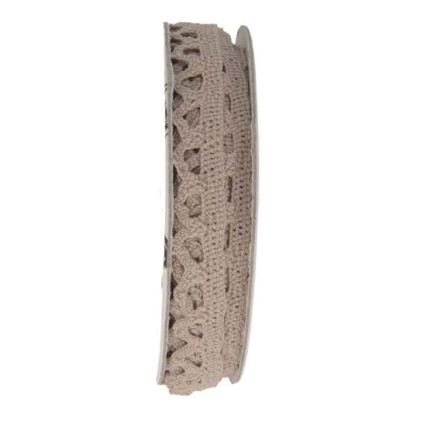 Dentelle au fuseau  Beige - bobinette 2m