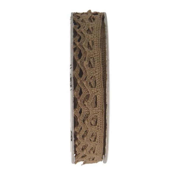 Dentelle au fuseau  Marron - bobinette 2m