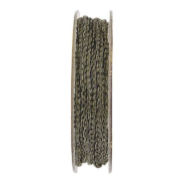 Queue de souris Noir et or - bobinette 2m
