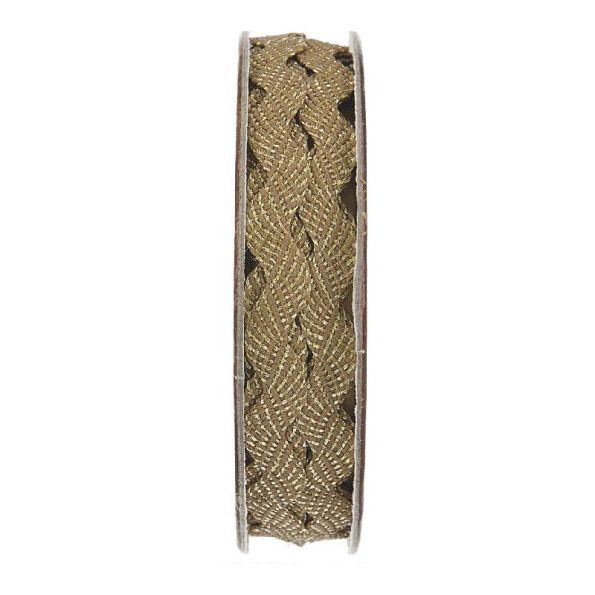 Serpentine Beige et or - bobinette 2m