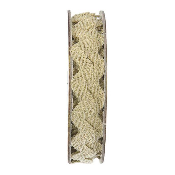 Serpentine Blanc et or - bobinette 2m