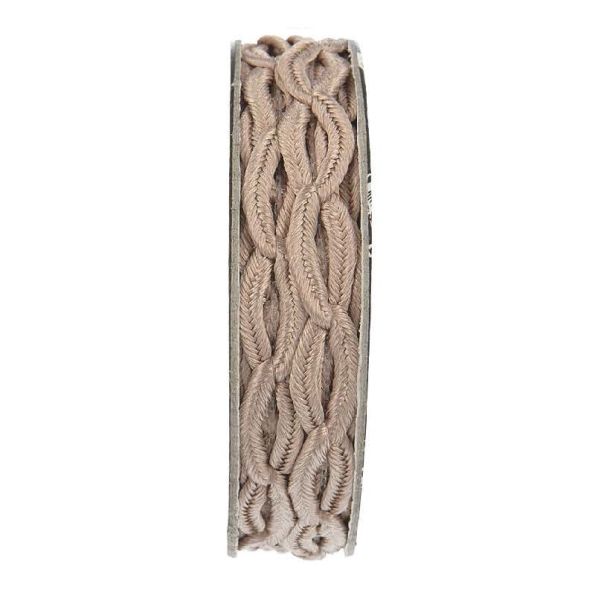 Cordon forme chaine Beige - bobinette 2m