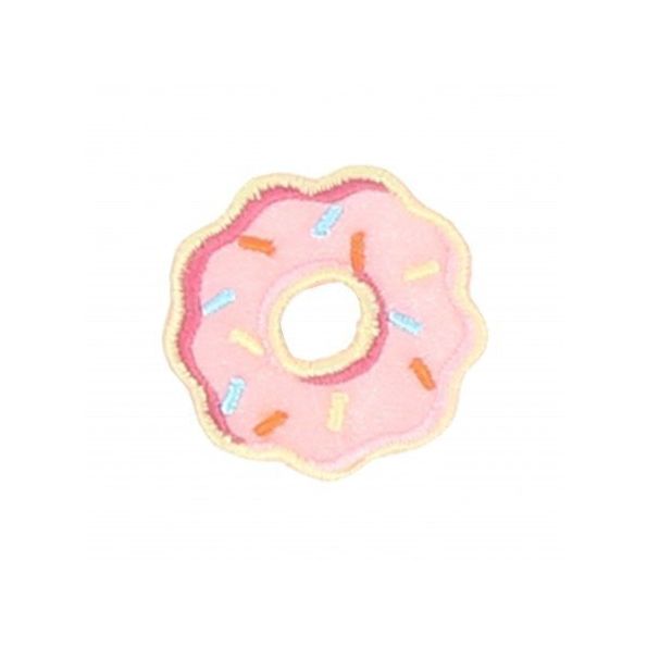 Ecusson Thermocollant Donut Rose
