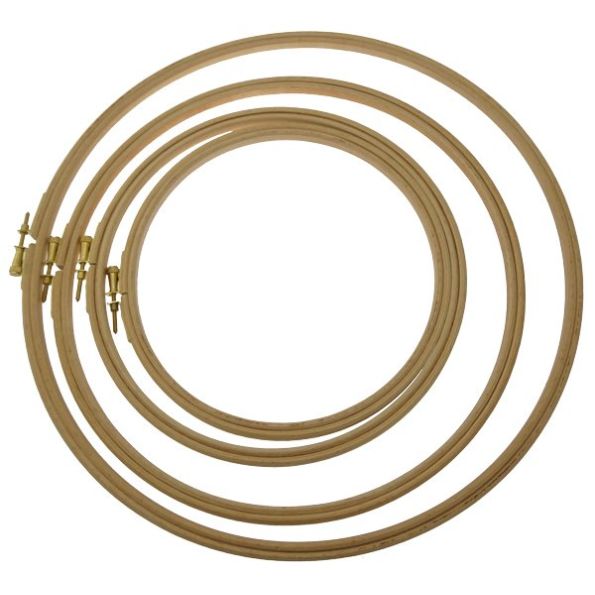 Tambour à Broder en Bois - 7 Tailles