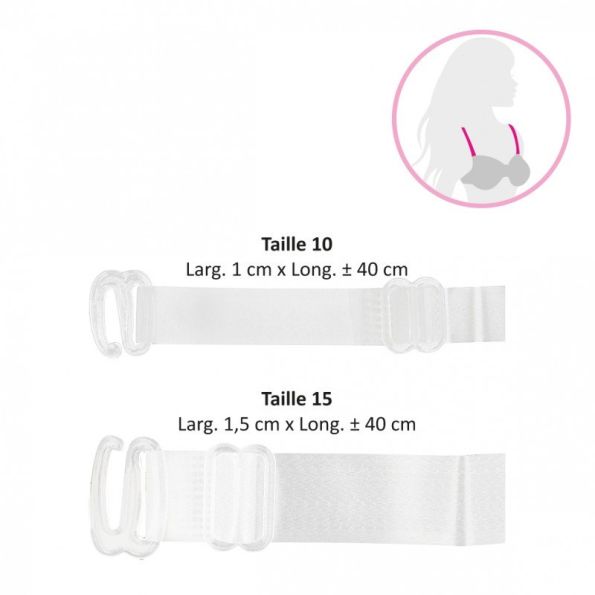 Bretelles Blanches 1*40 cm