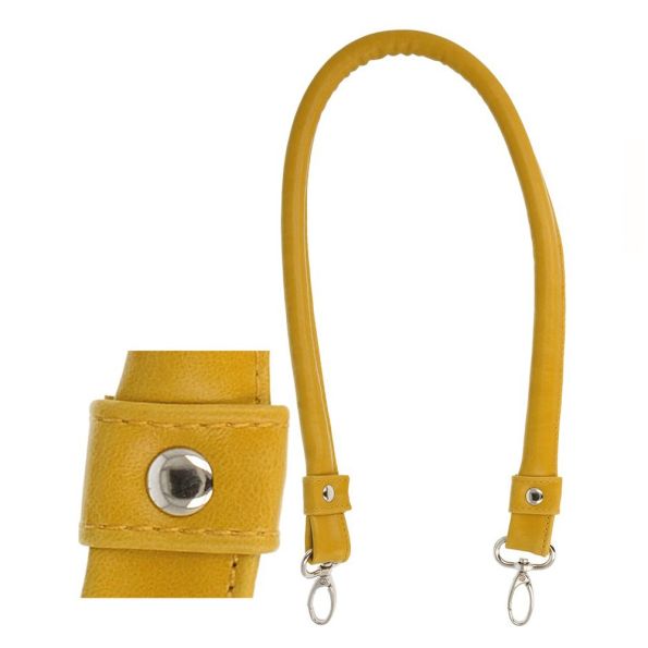 Anses de sac Jaunes avec mousquetons métaliques 60 cm