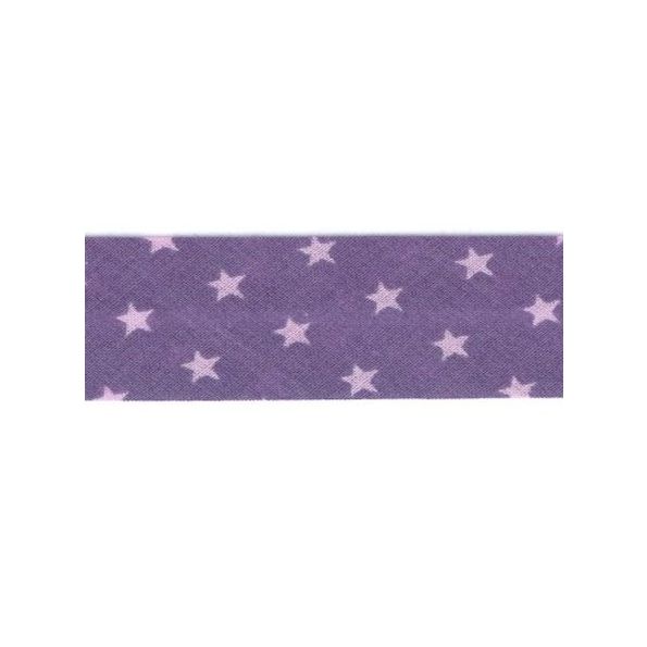 Biais étoiles Frou-Frou Violet