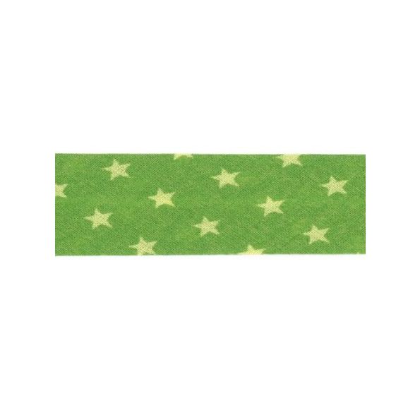 Biais étoiles Frou-Frou Vert pomme