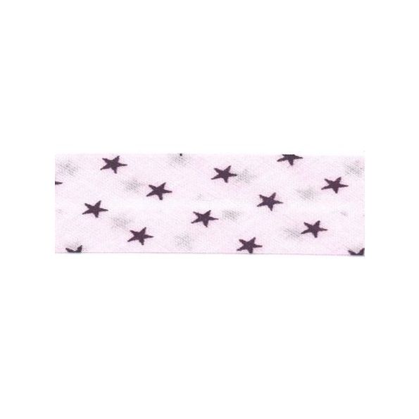 Biais étoiles Frou-Frou Bouton de rose
