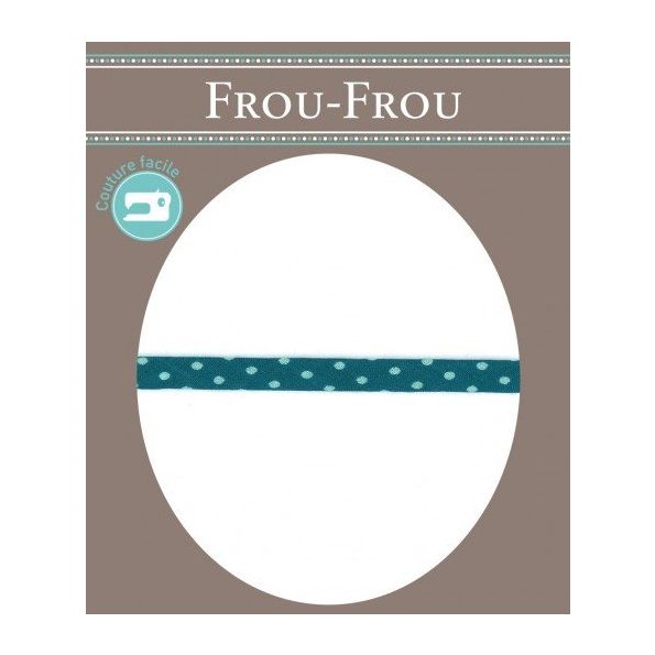 Cordon pois spaghetti Frou-Frou Turquoise