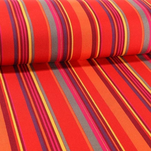 Tissu Toile Transat Playa Portofino Rouge - Par 10 cm