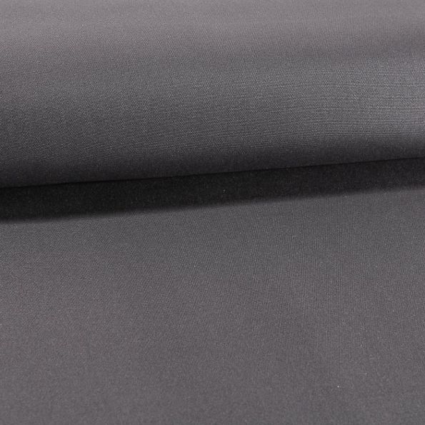Tissu Toile Transat uni Gris Orage - Par 10 cm