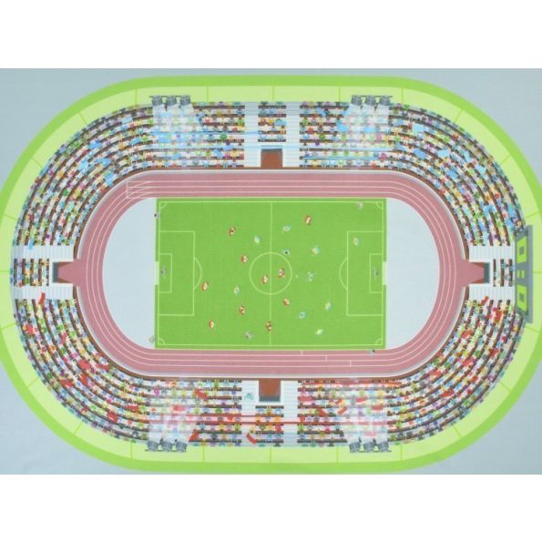 Tissu Feutrine imprimé Panneau 78 cm My Stadium