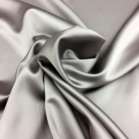 Tissu Satin Duchesse Taupe clair x10cm