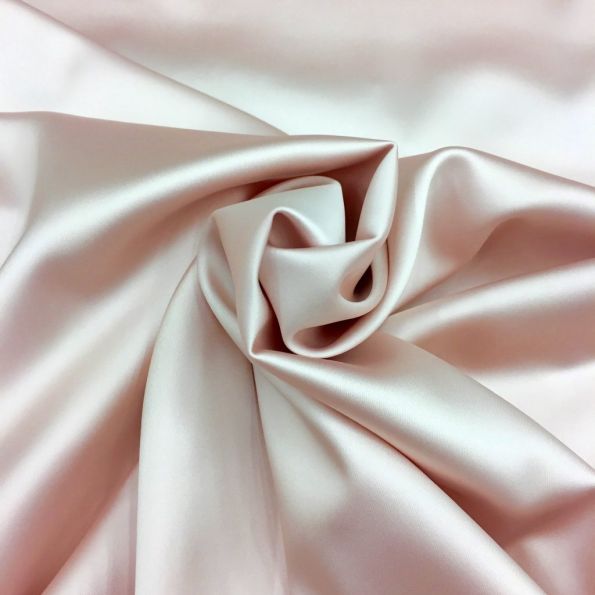 Tissu Satin Duchesse Rose pastel x10cm