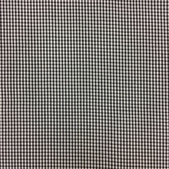 Tissu Tartan Ecossais Pied de Poule Noir et Blanc - Par 10 cm