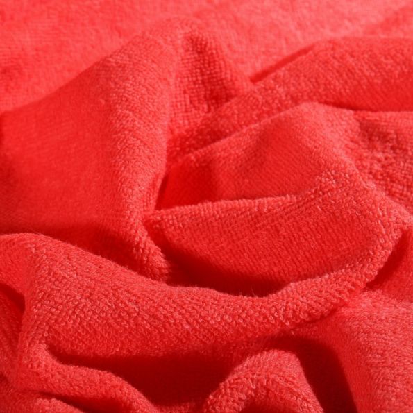 Tissu Micro Éponge Bambou Corail - Par 10 cm