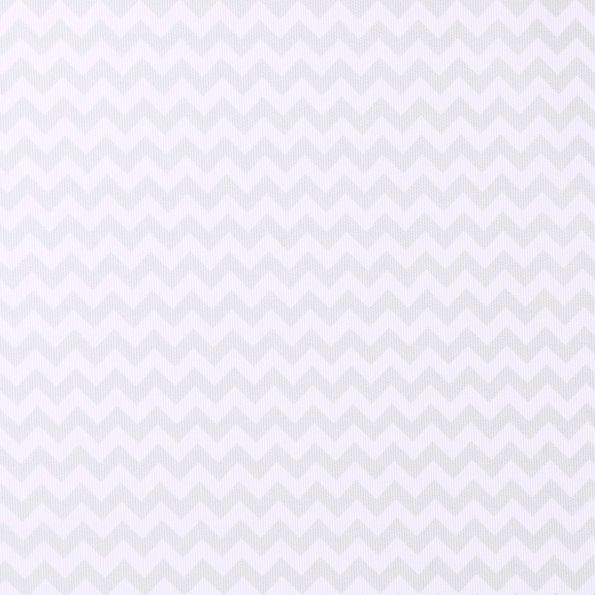 Tissu Piqué de Coton Chevrons vert d'eau sur fond Blanc - Par 10 cm