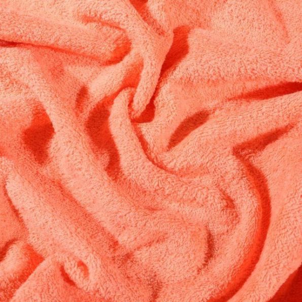 Tissu Eponge Premium 400 g/m² Corail - Par 10 cm